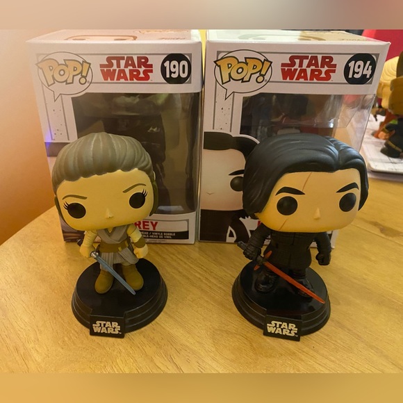 Funko Other - Funko POP! Star Wars Kylo Ren and Rey Bobbleheads